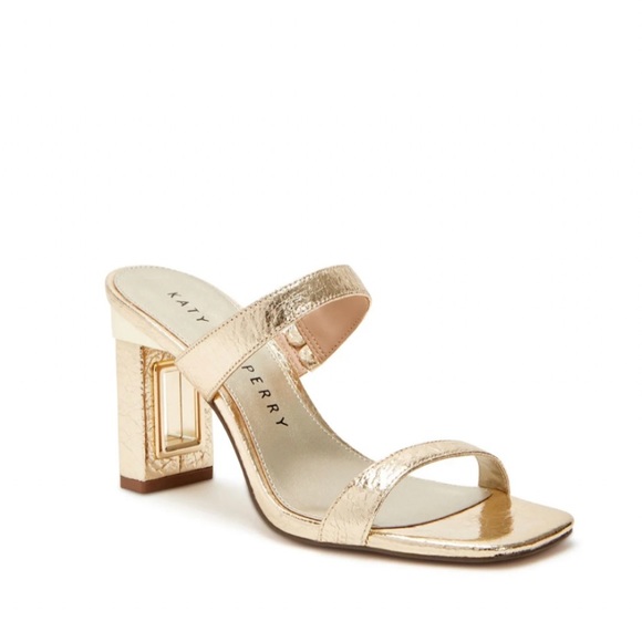 Katy Perry The Hollow Heel Sandal in Gold, Size 7M/37 New in Box Retail $109 - Picture 14 of 14